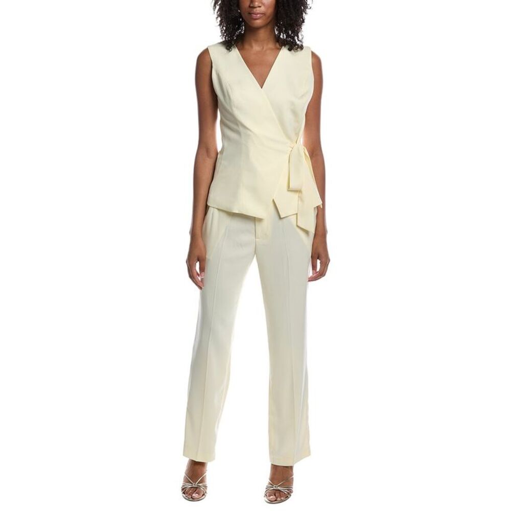 Pascale La Mode Womens  2Pc Suit, Yellow